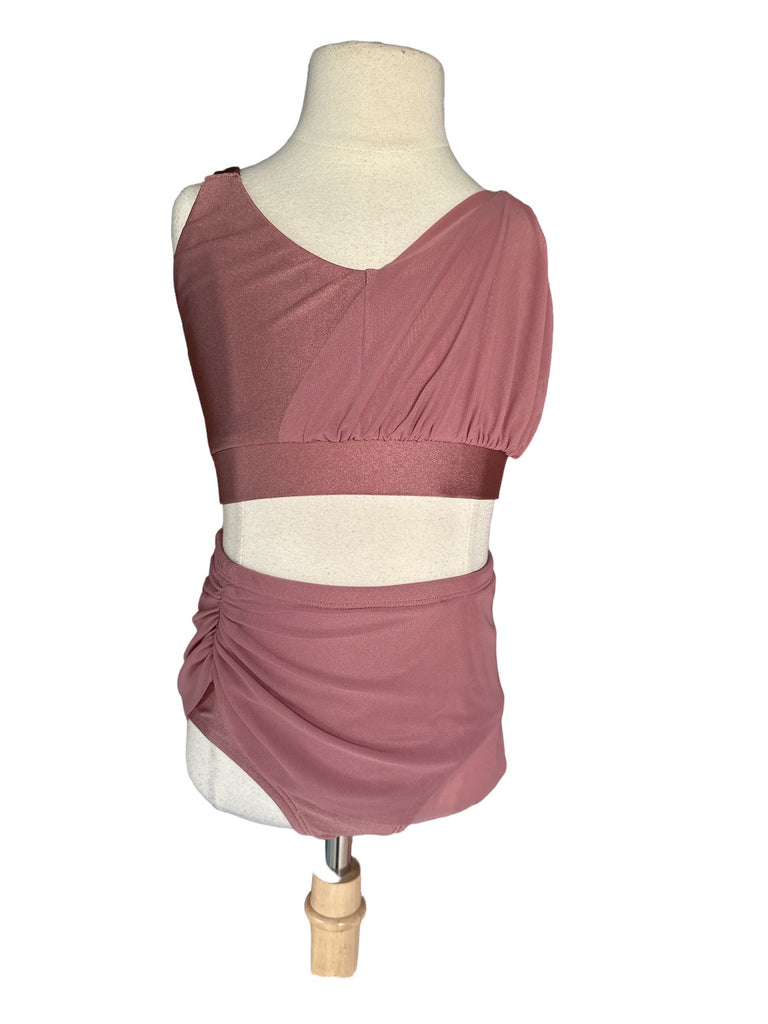 Child 9/10- Champagne/ Mauve Delicate Dance Costume Base