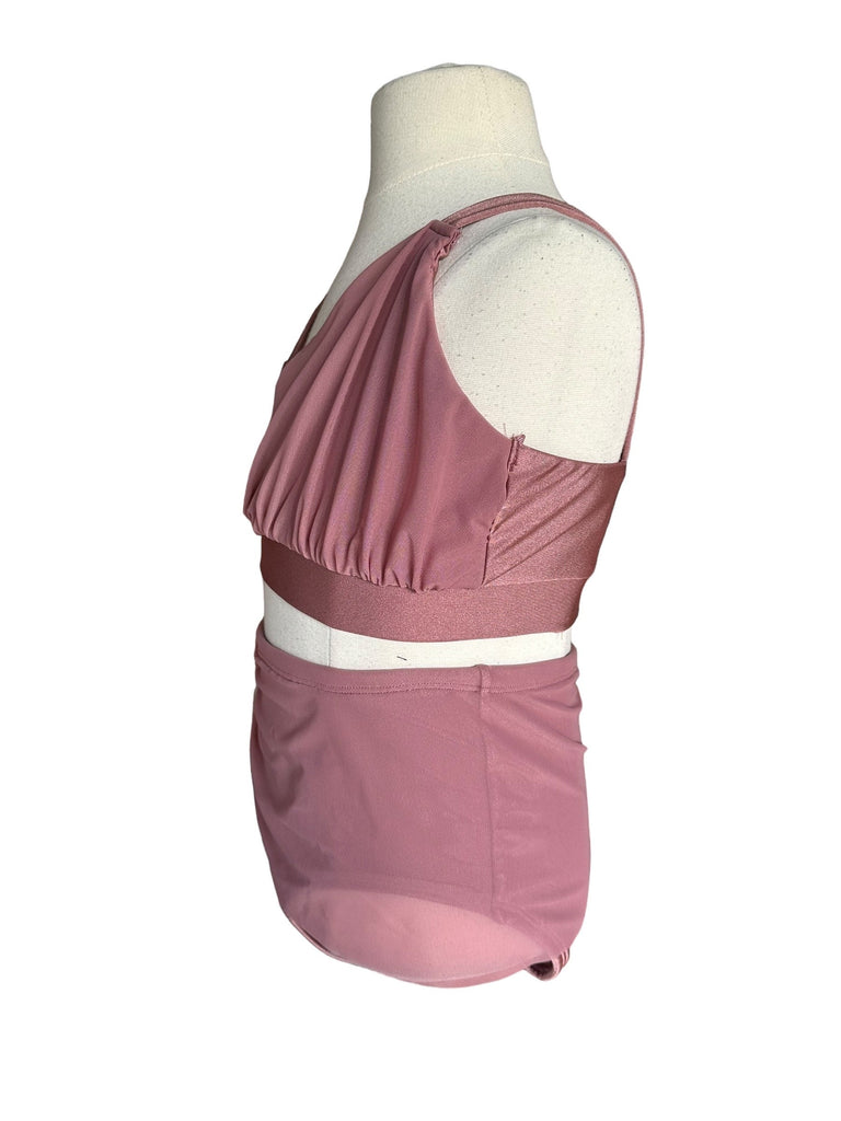 Child 9/10- Champagne/ Mauve Delicate Dance Costume Base