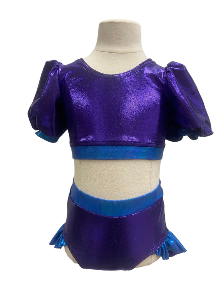 Size 8- two piece purple and blue shift costume